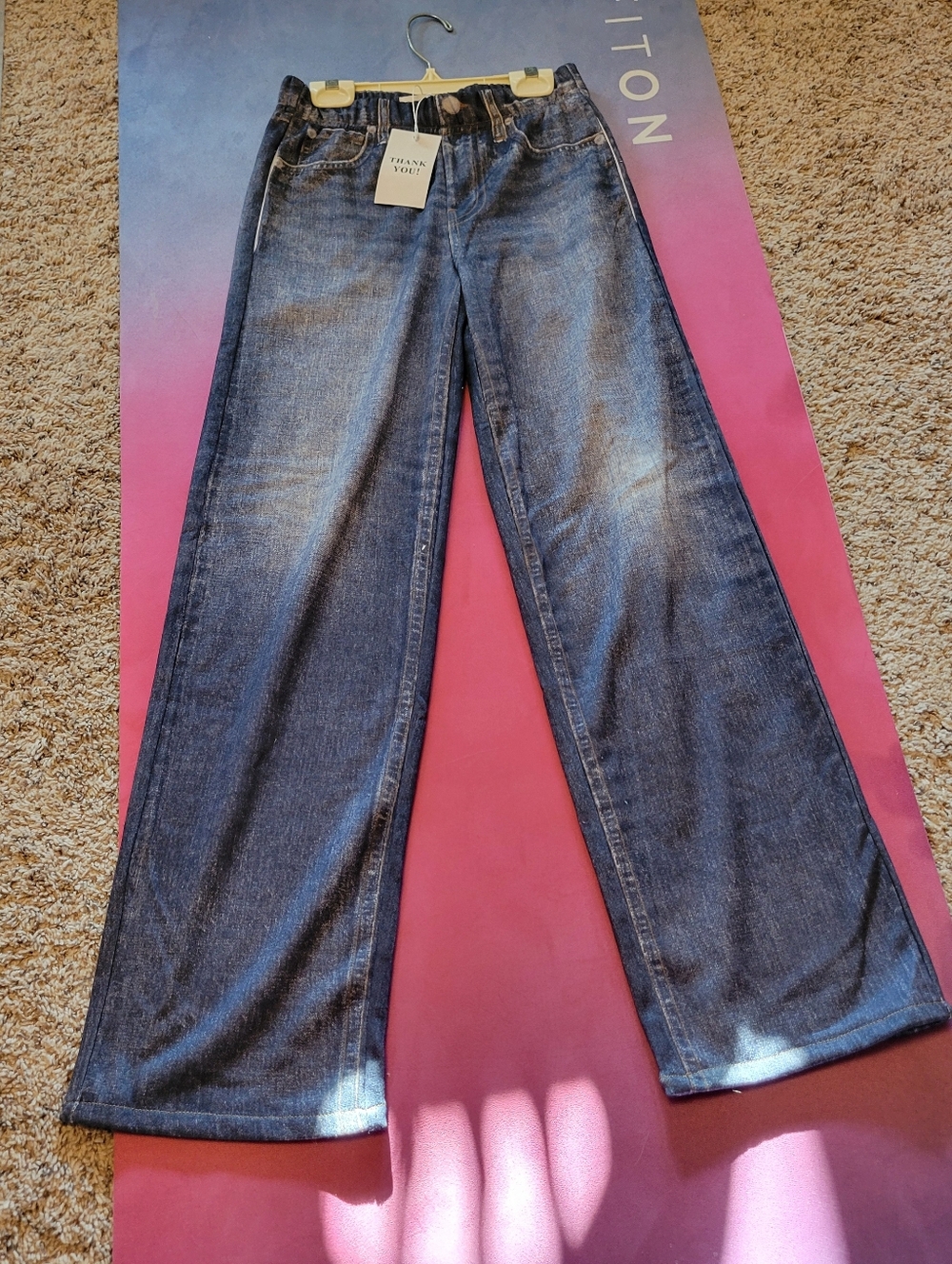 Jean Look Sweat Pant